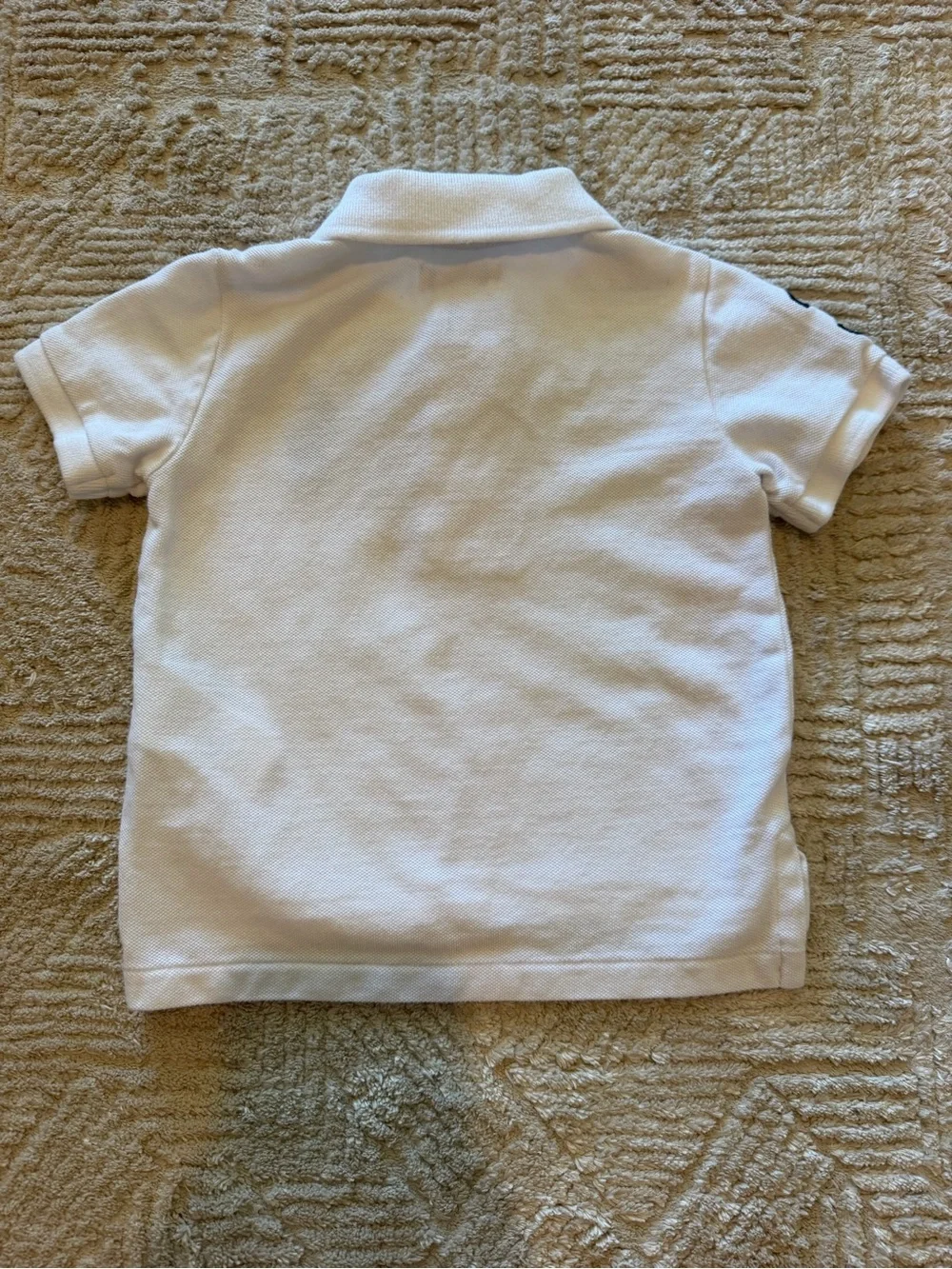 Ralph Lauren Baby Boys White Big Pony Polo Shirt Size 12M